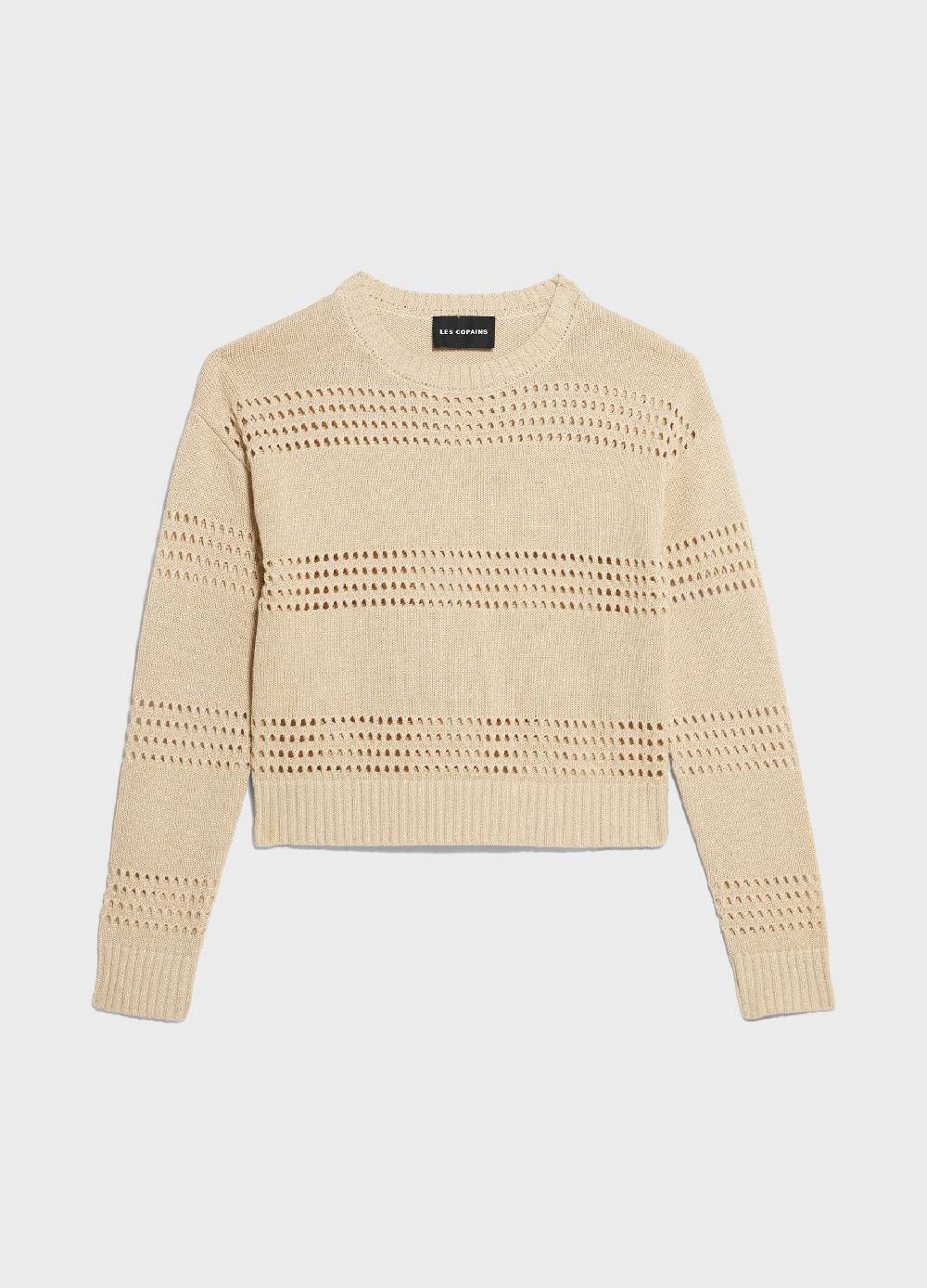 LES COPAINSMaglione tricot in seta e cotone In Vendita