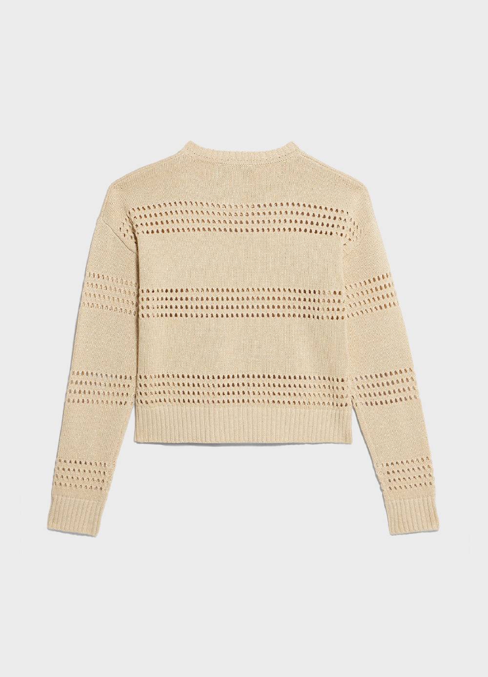 LES COPAINSMaglione tricot in seta e cotone In Vendita