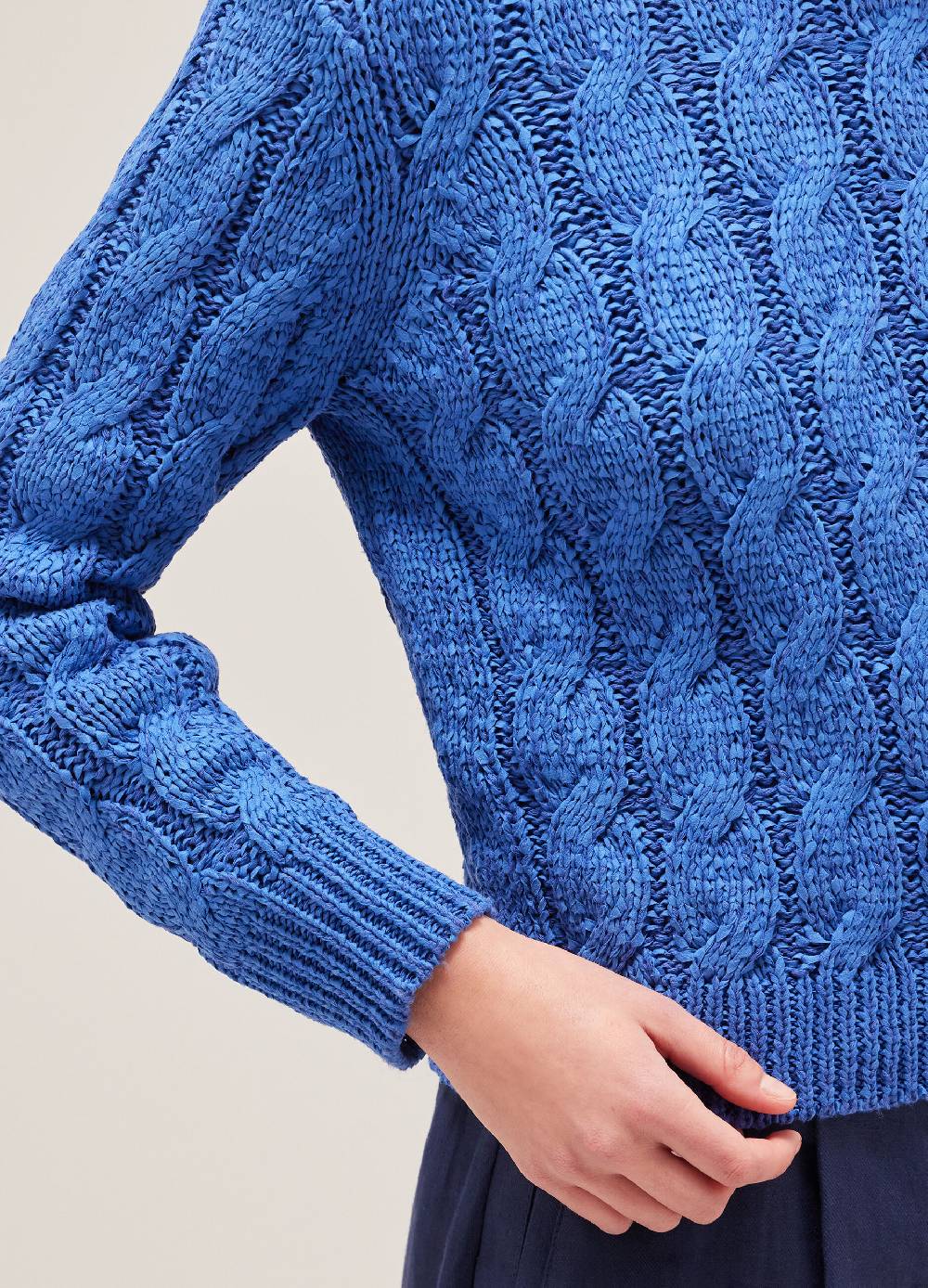 LES COPAINSMaglione tricot a trecce In Linea