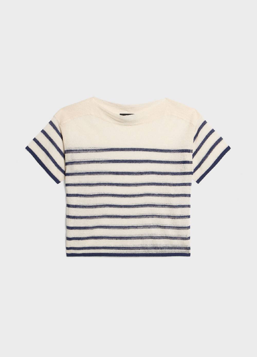 LES COPAINSMaglia tricot a righe misto lino Fino Al -60%