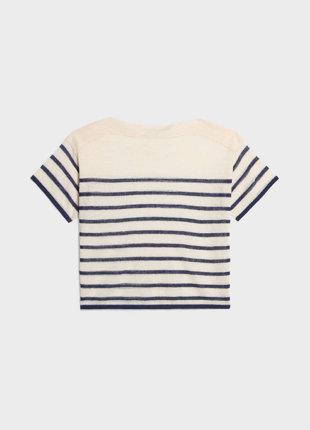 LES COPAINSMaglia tricot a righe misto lino Fino Al -60%