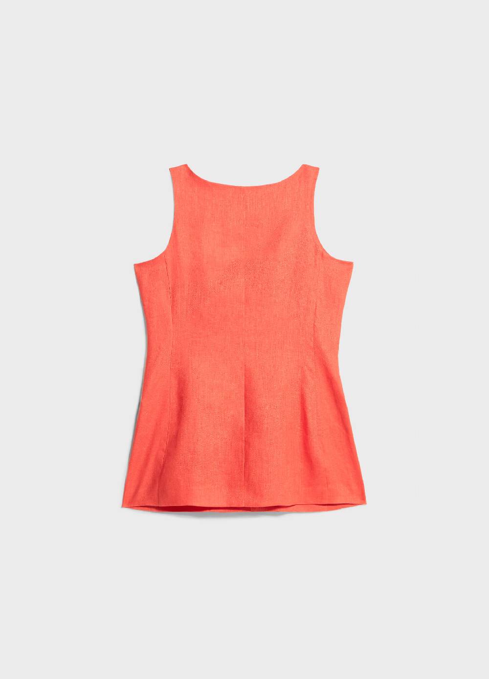 LES COPAINSGilet lungo in puro lino Economico