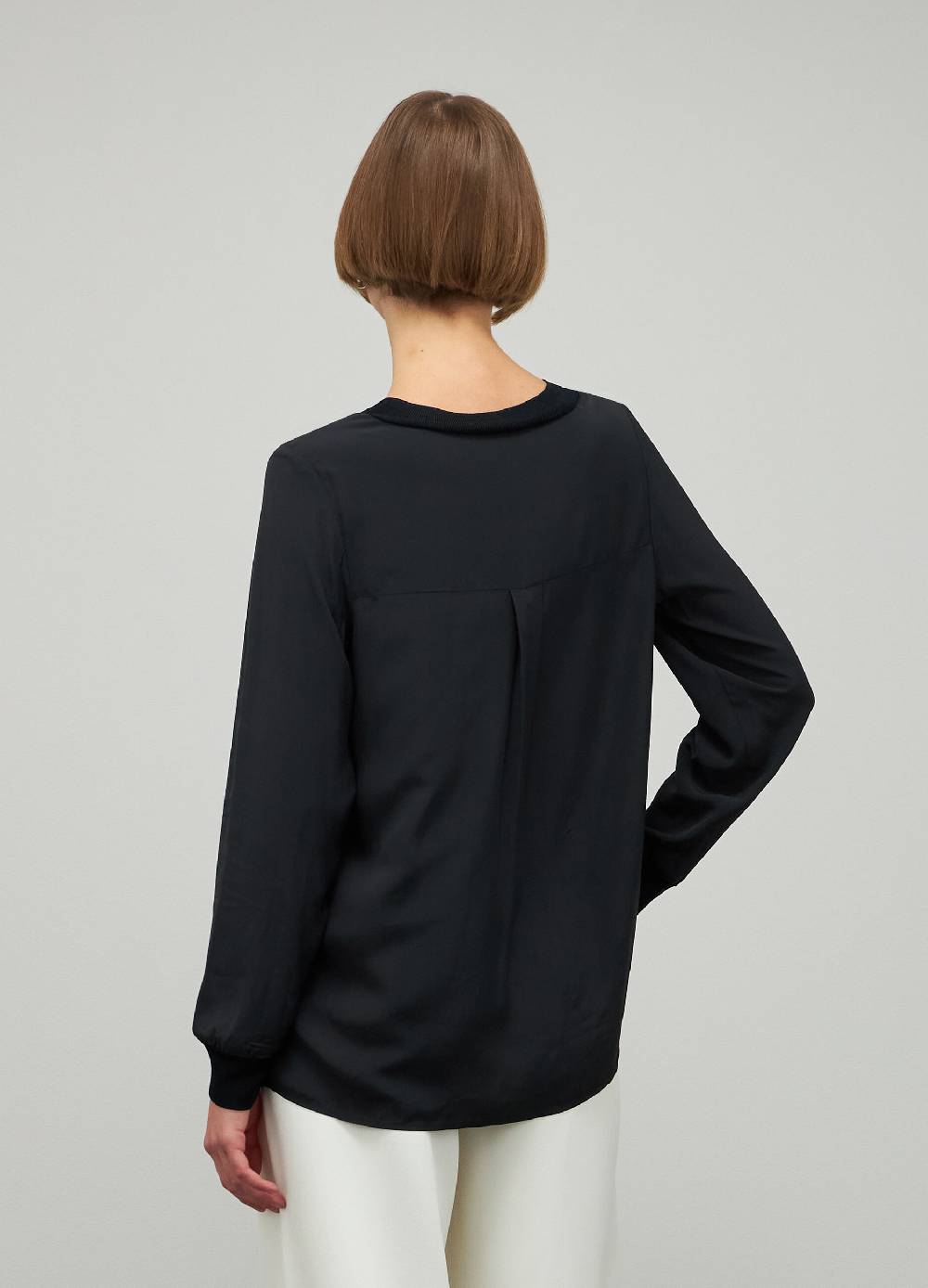 LES COPAINSBlusa girocollo in viscosa Online