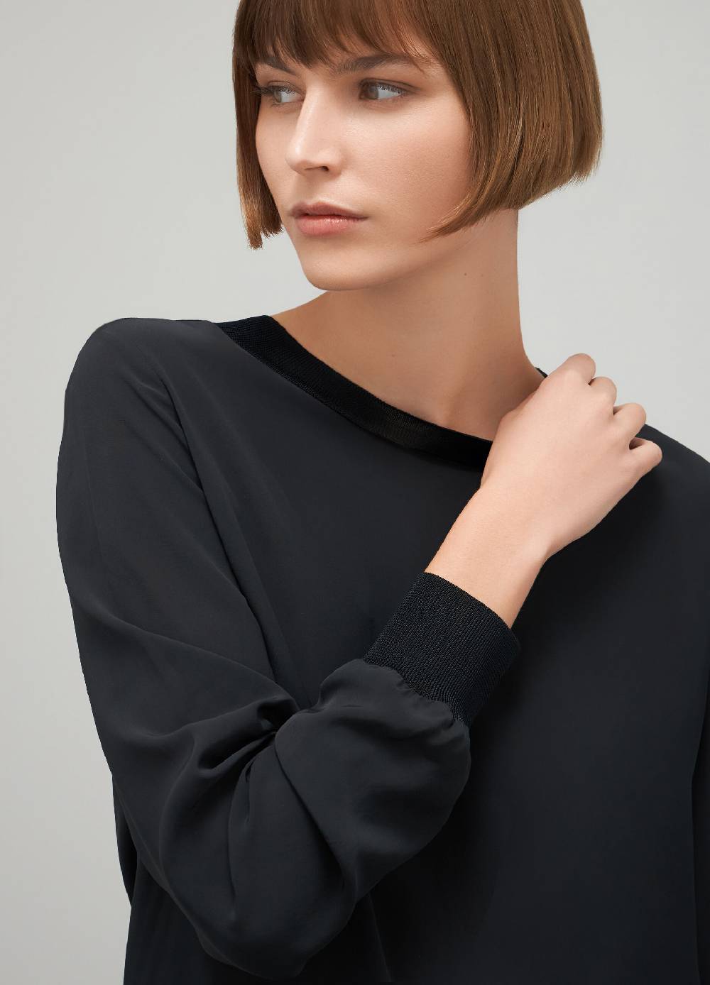 LES COPAINSBlusa girocollo in viscosa Online
