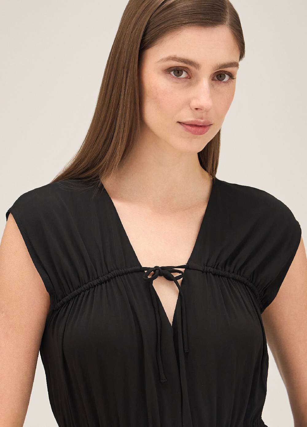 LES COPAINSAbito senza maniche in viscosa stretch Saldi