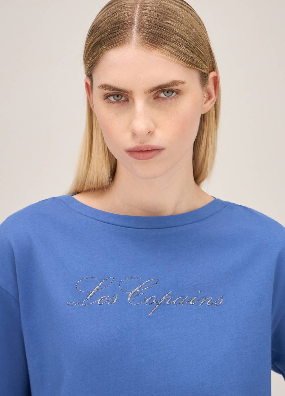 LES COPAINST-shirt in puro cotone con lettering Hotsell