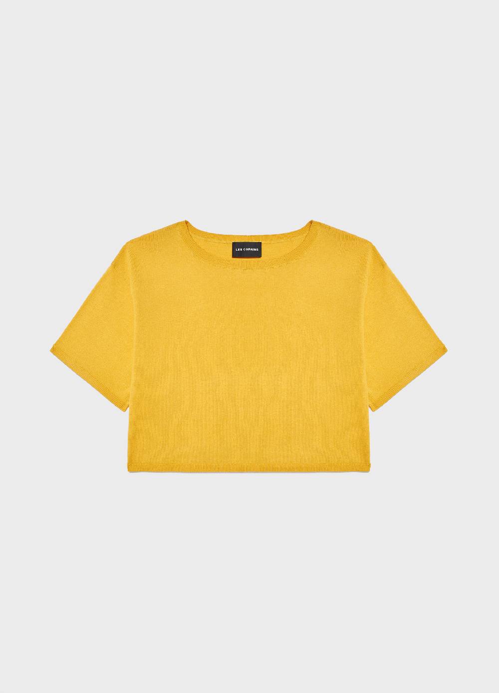 LES COPAINSMaglia tricot a maniche corte in seta e cotone In Linea