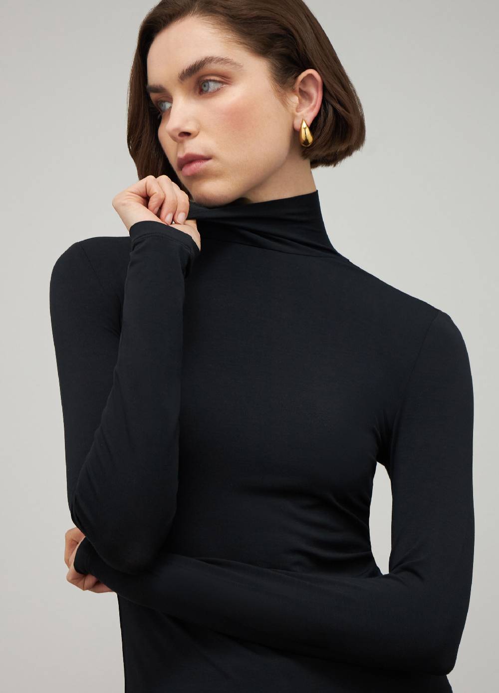 LES COPAINSDolcevita a manica lunga in tessuto stretch Nuovo