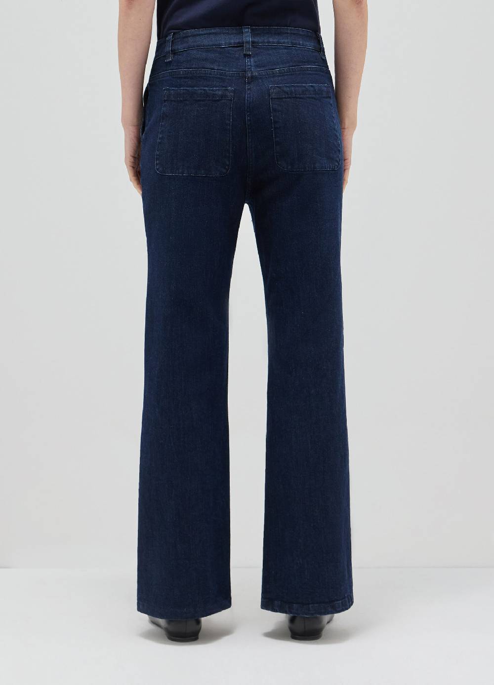LES COPAINSDenim flare in cotone stretch Spedizione Gratuita