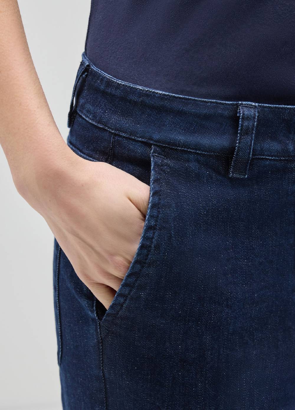 LES COPAINSDenim flare in cotone stretch Spedizione Gratuita