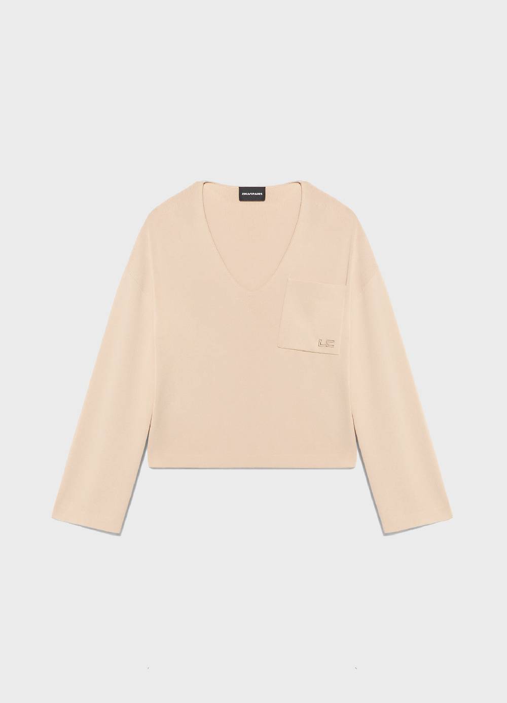 LES COPAINSMaglia tricot con scollo a V in misto viscosa Fino Al -60%