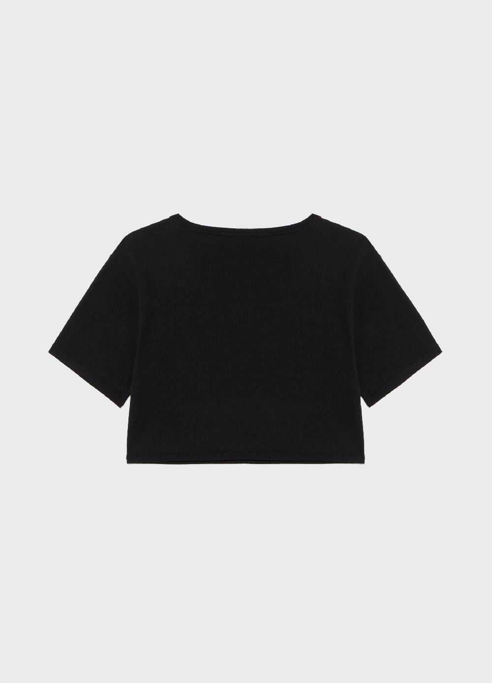 LES COPAINSMaglia tricot a maniche corte in seta e cotone Sottocosto