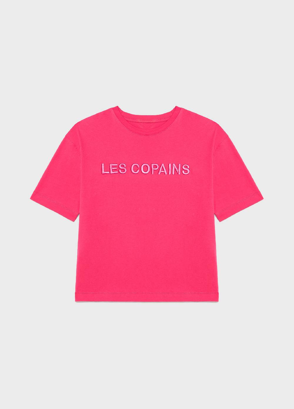 LES COPAINST-shirt logata in puro cotone Offerta