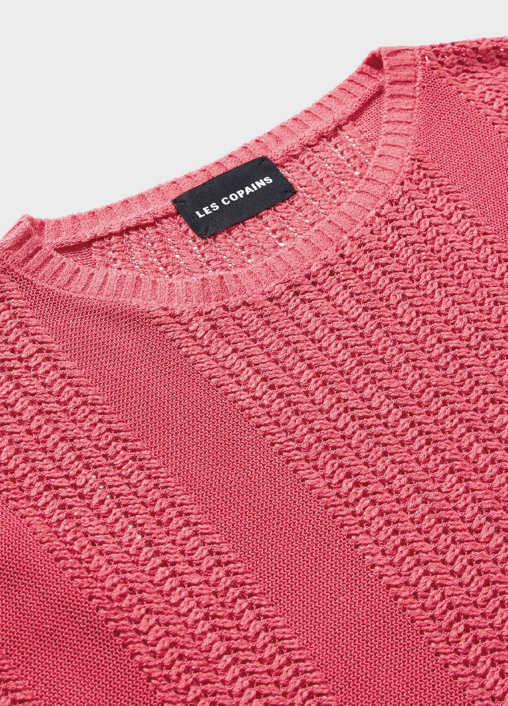 LES COPAINSMaglia tricot effetto traforato Online