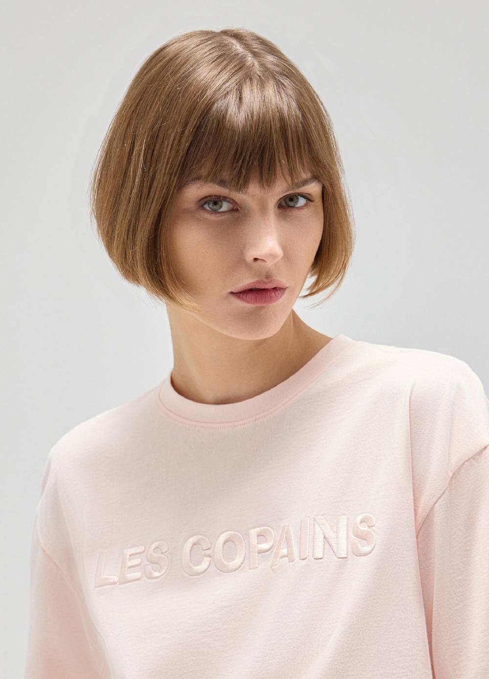LES COPAINST-shirt boxy in cotone Saldi