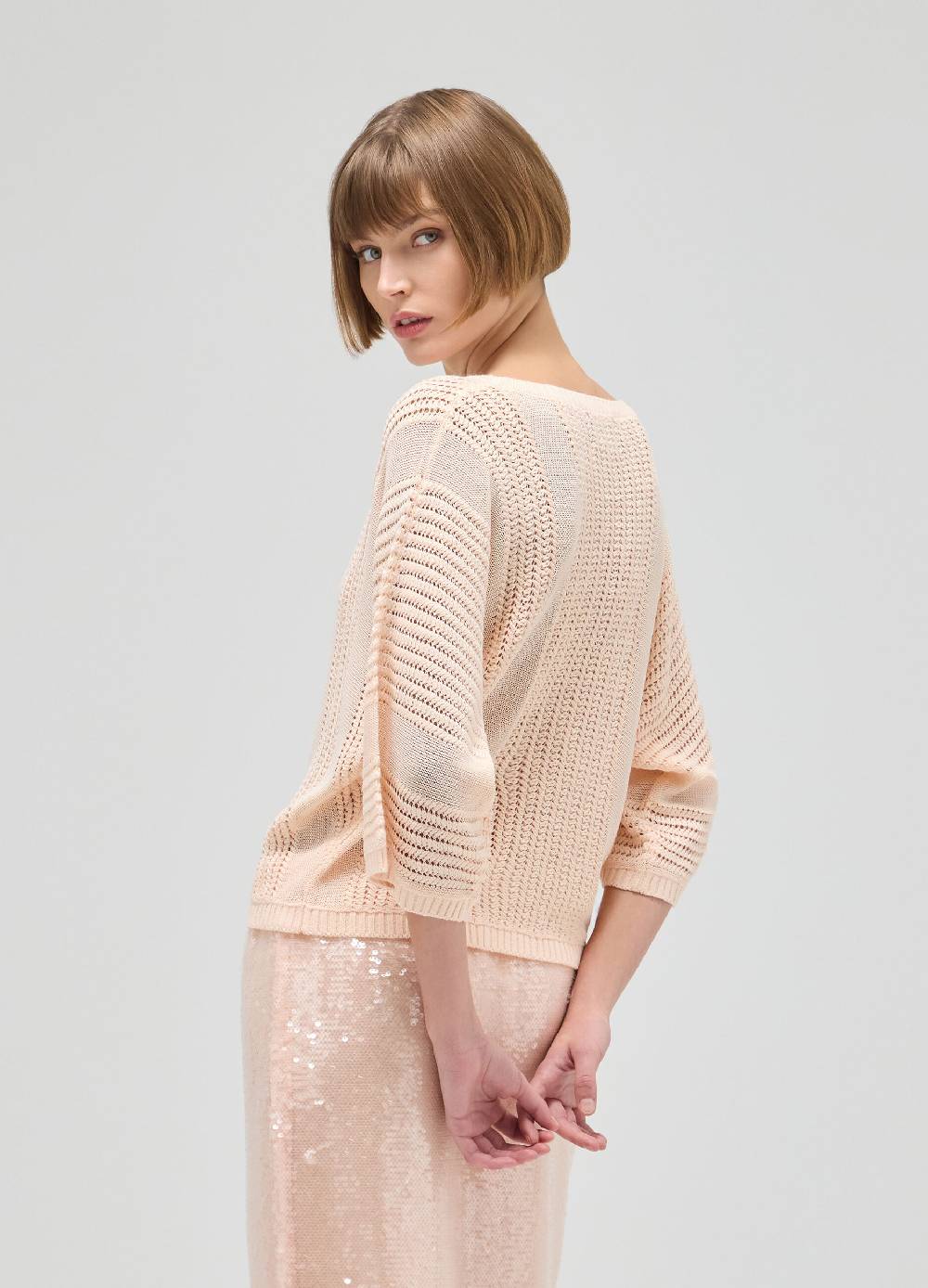 LES COPAINSMaglia tricot effetto traforato Offerte