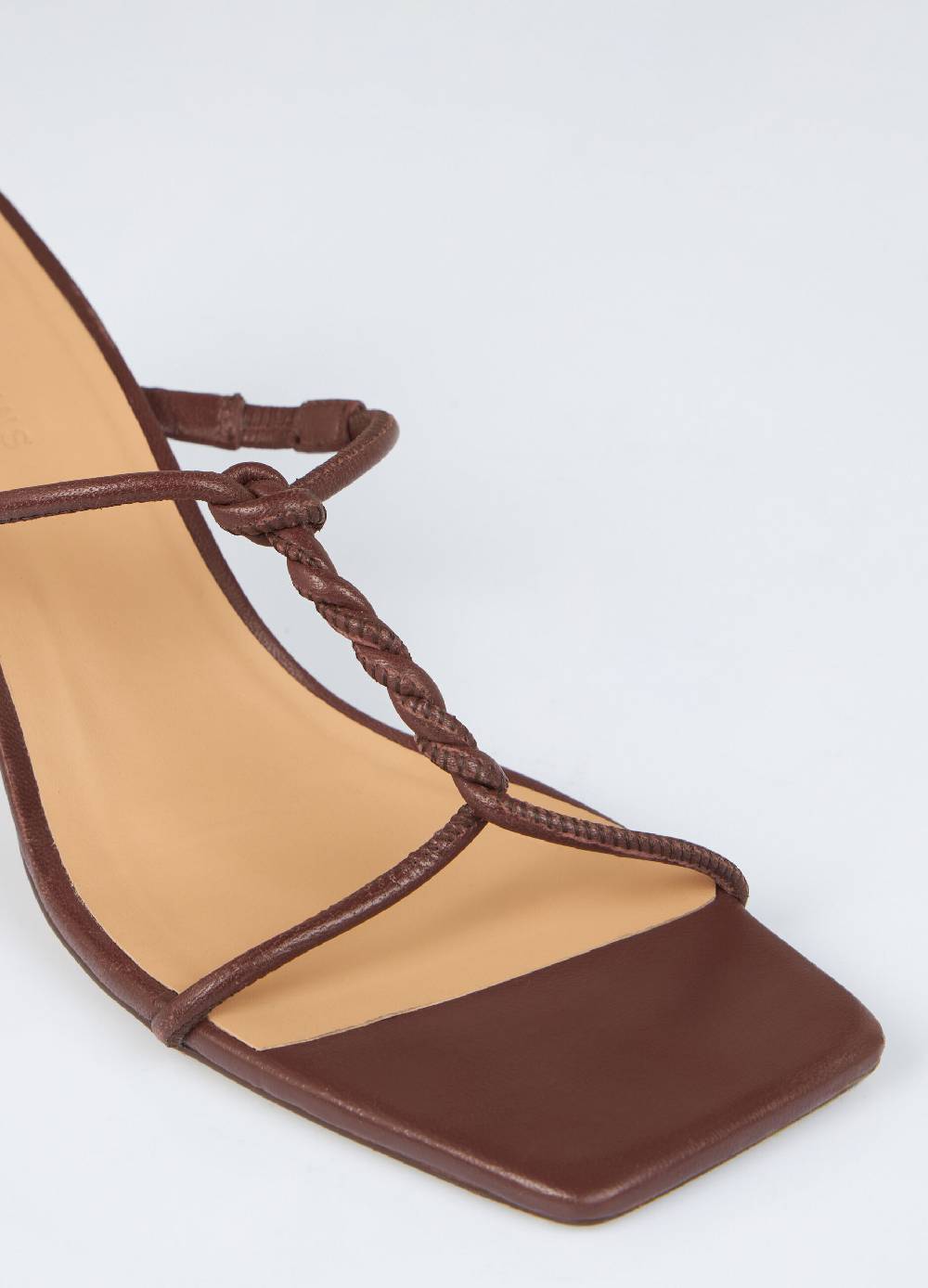 LES COPAINSSandali intrecciati in vera pelle Saldi Di Fabbrica