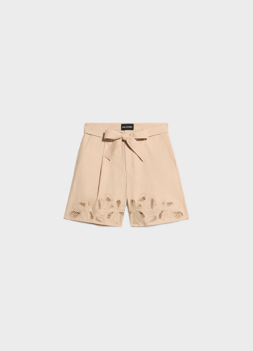 LES COPAINSShorts in cotone con ricamo Moda