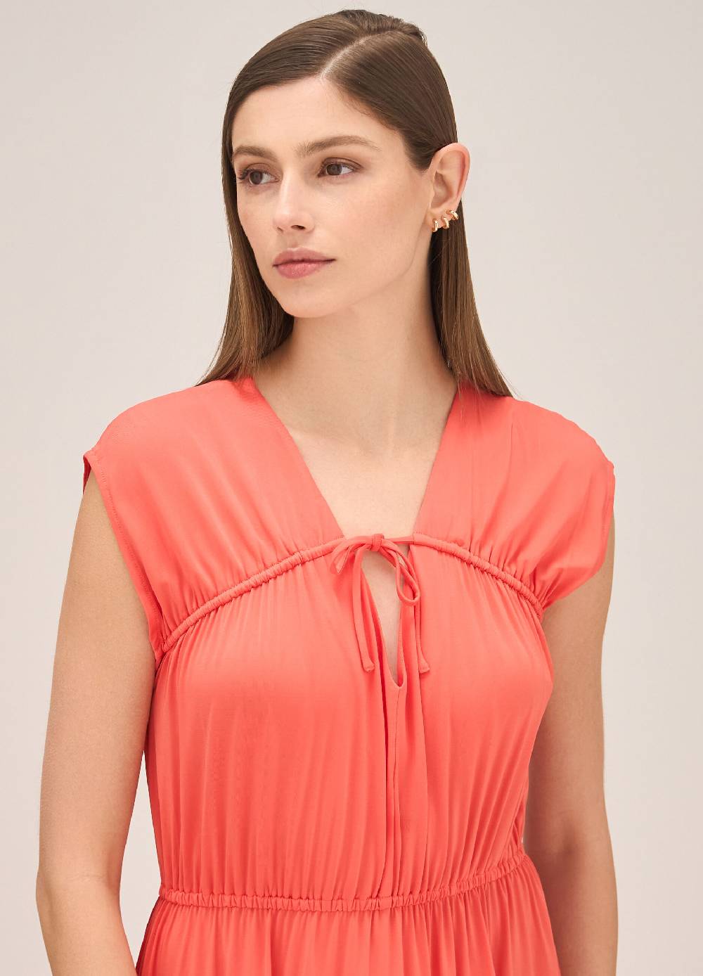 LES COPAINSAbito senza maniche in viscosa stretch Negozi Online