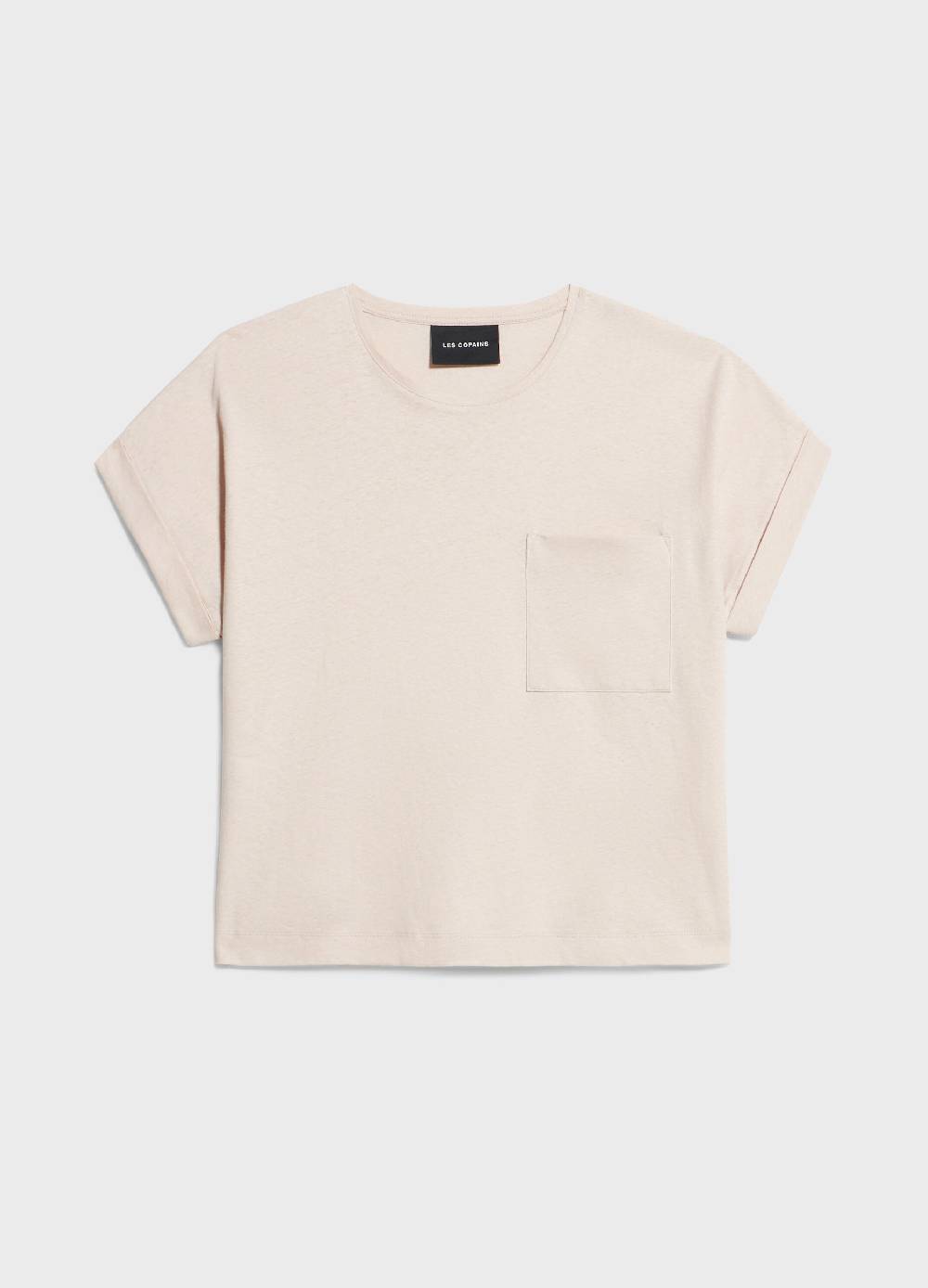 LES COPAINST-shirt in lino e cotone Qualità Garantita