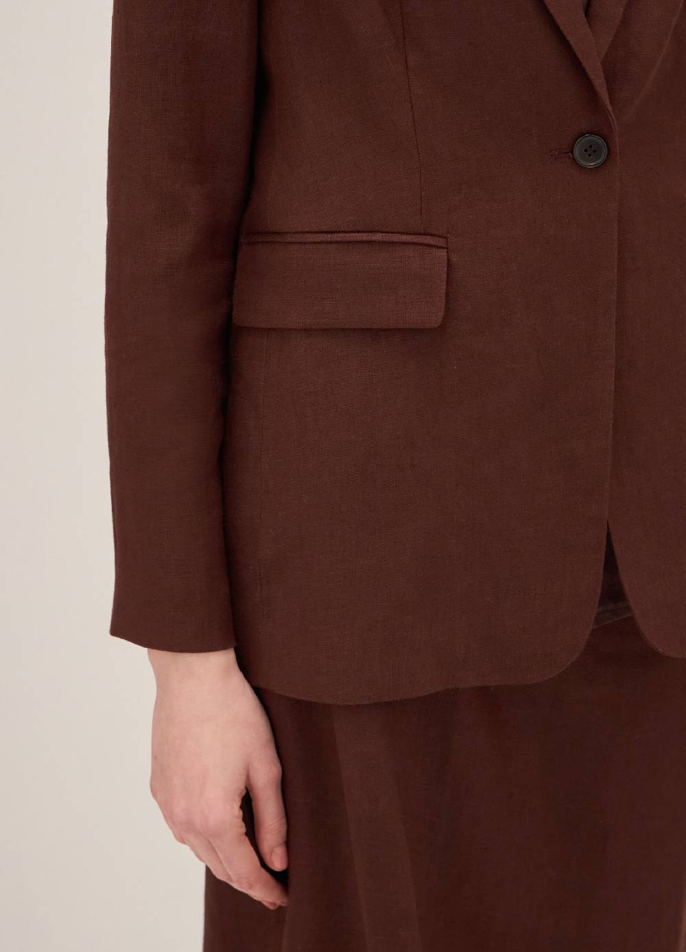 LES COPAINSBlazer in puro lino Affare Del Giorno