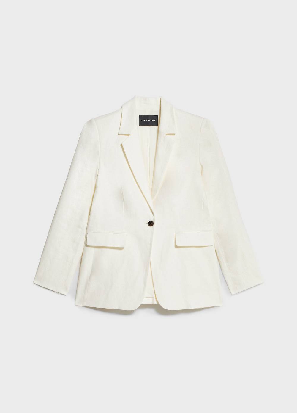 LES COPAINSBlazer in lino con bottone singolo Prezzo Ridotto