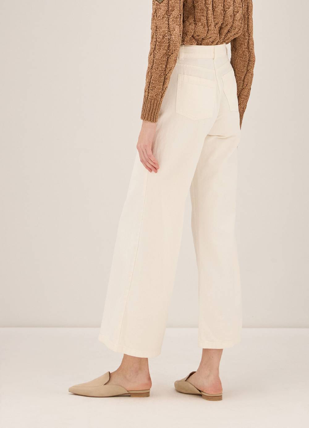 LES COPAINSDenim stile culotte in cotone Offerta