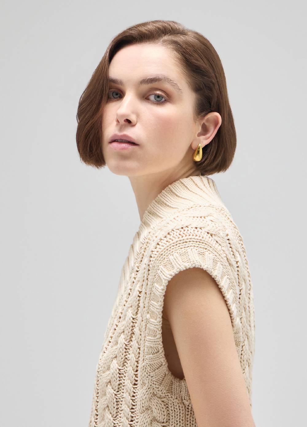 LES COPAINSGilet tricot a trecce Online
