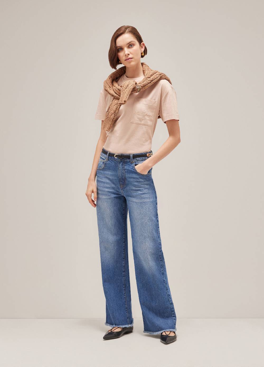 LES COPAINST-shirt con logo in puro cotone