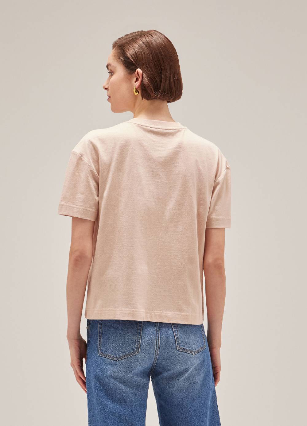 LES COPAINST-shirt con logo in puro cotone In Vendita