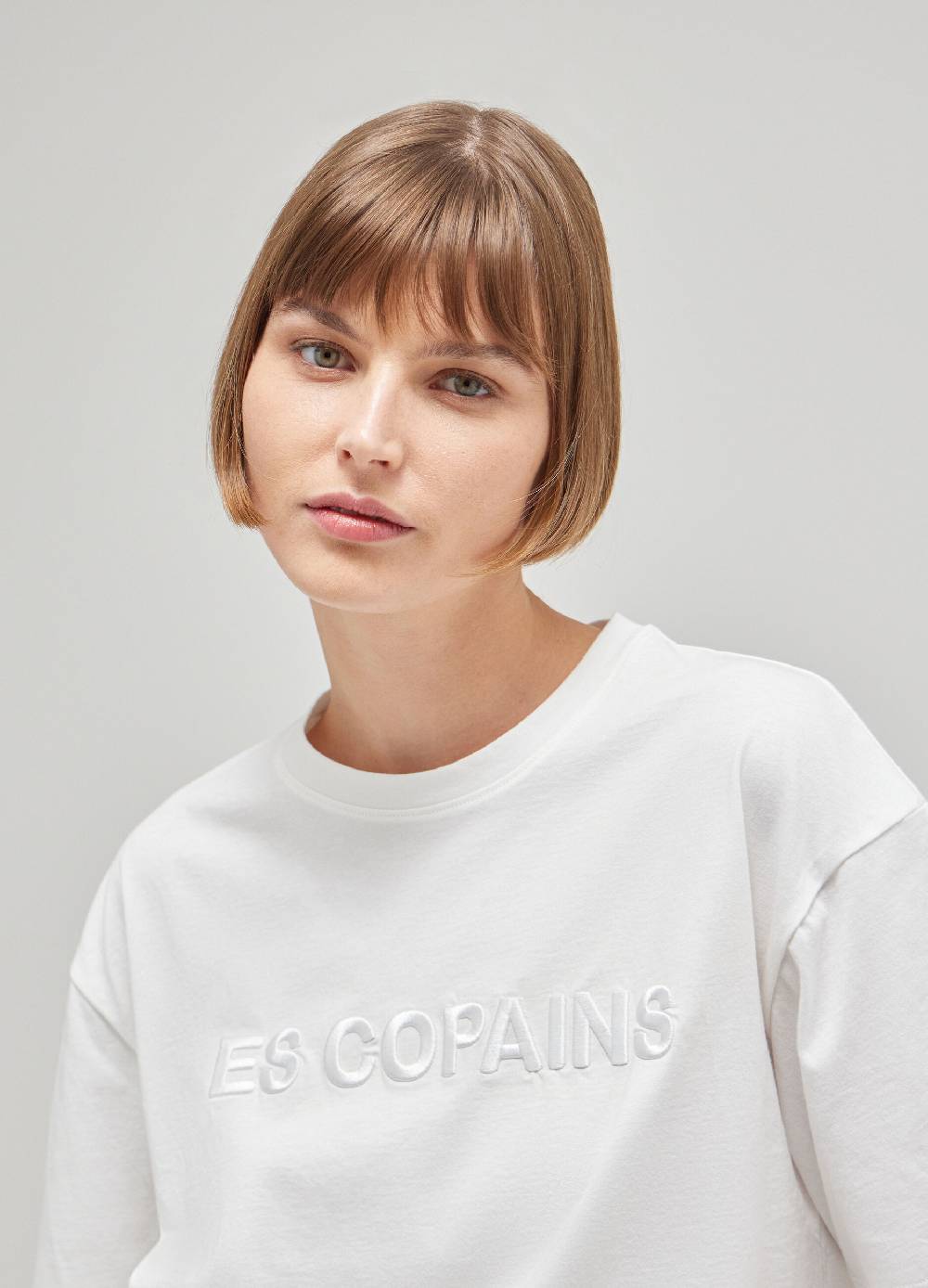 LES COPAINST-shirt boxy in cotone Vendite Flash