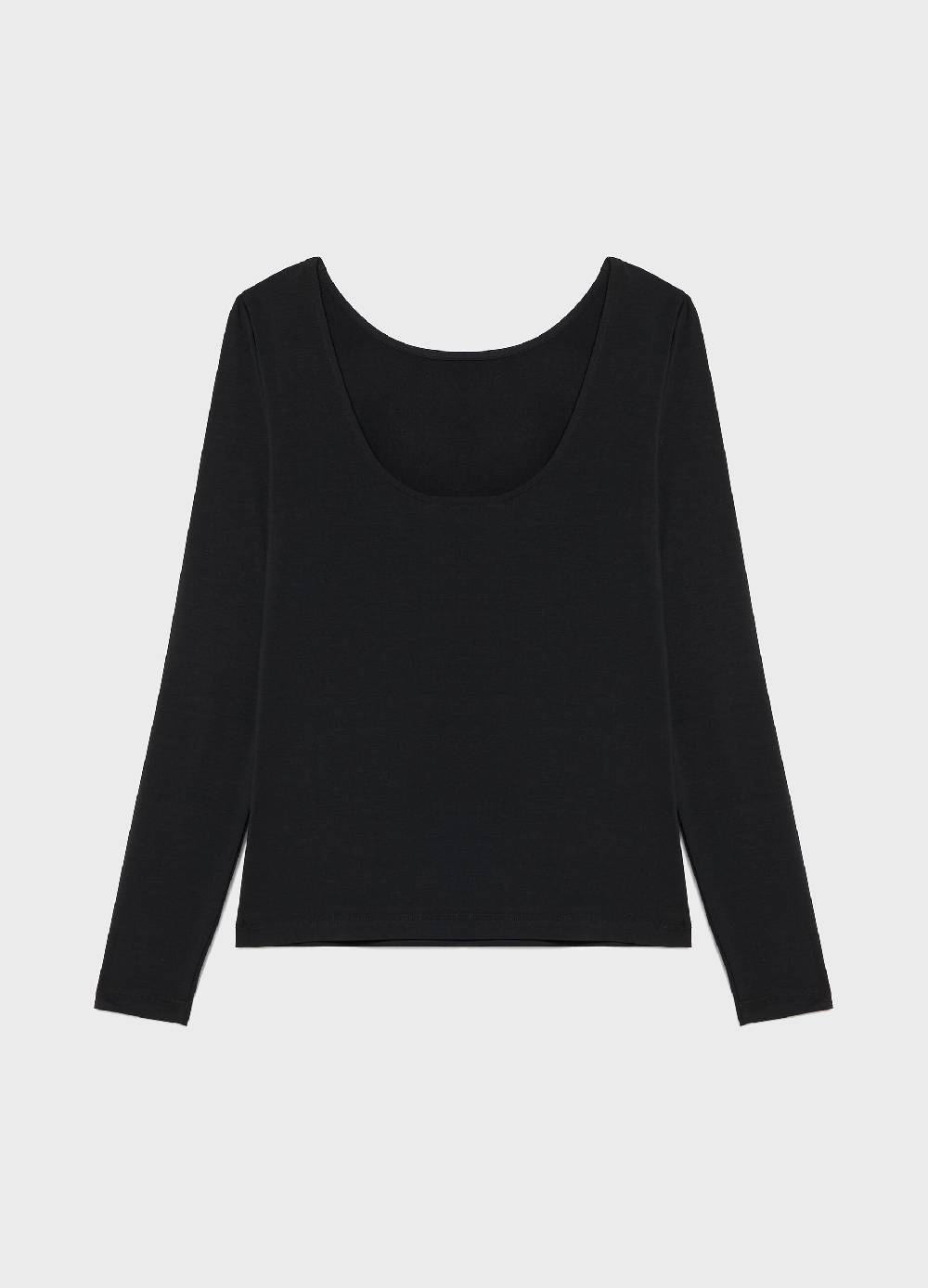 LES COPAINSMaglia a maniche lunghe in tessuto stretch In Saldo