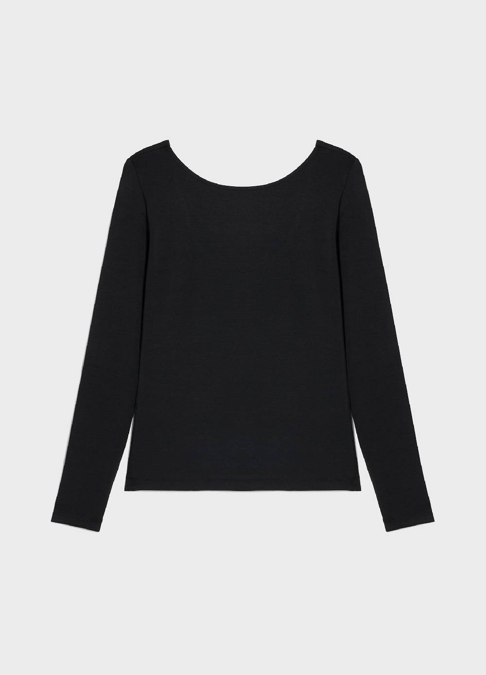 LES COPAINSMaglia a maniche lunghe in tessuto stretch In Saldo