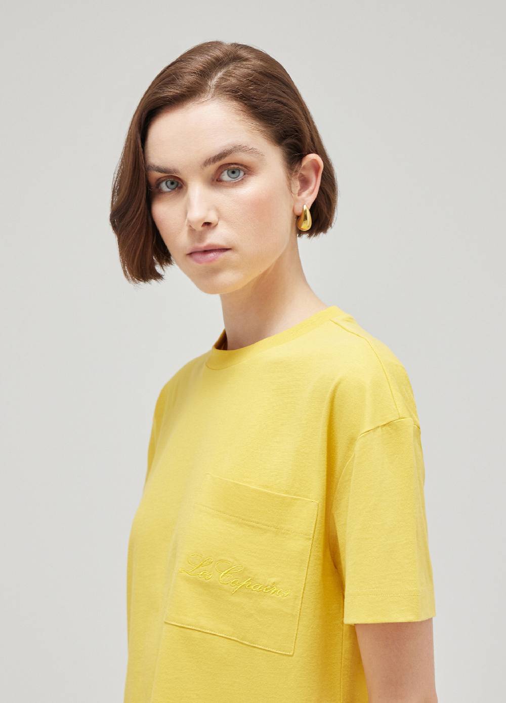LES COPAINST-shirt con logo in puro cotone Moda