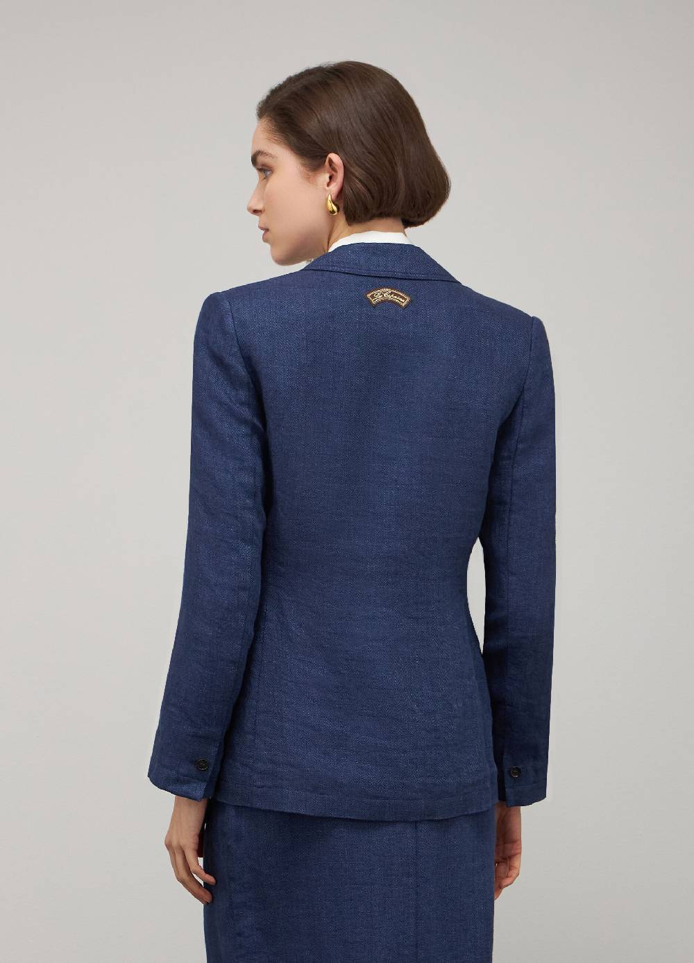 LES COPAINSBlazer in puro lino Italy