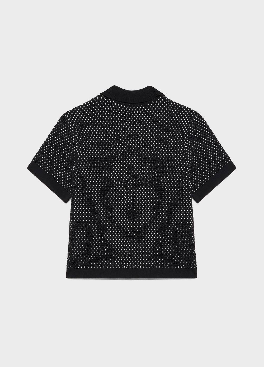 LES COPAINSMaglia tricot a maniche corte jacquard Nuovo