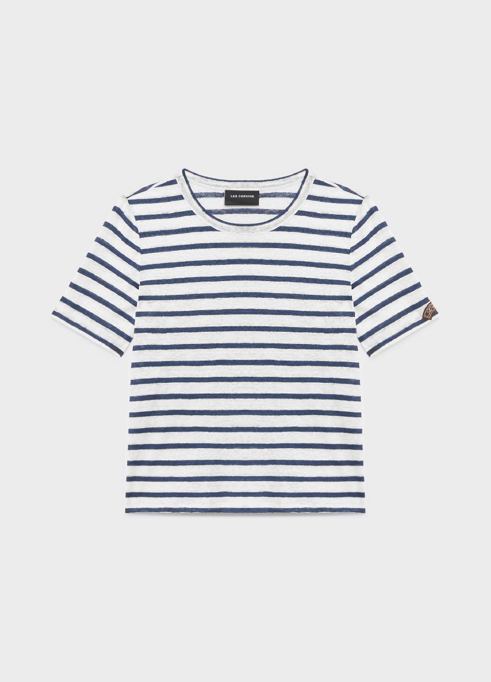 LES COPAINST-shirt a righe in puro lino Pezzi Unici
