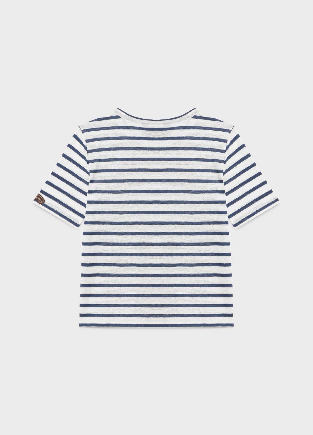 LES COPAINST-shirt a righe in puro lino Pezzi Unici