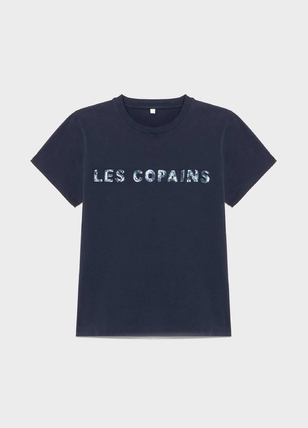 LES COPAINST-shirt a mezza manica in cotone stretch Acquista Ora