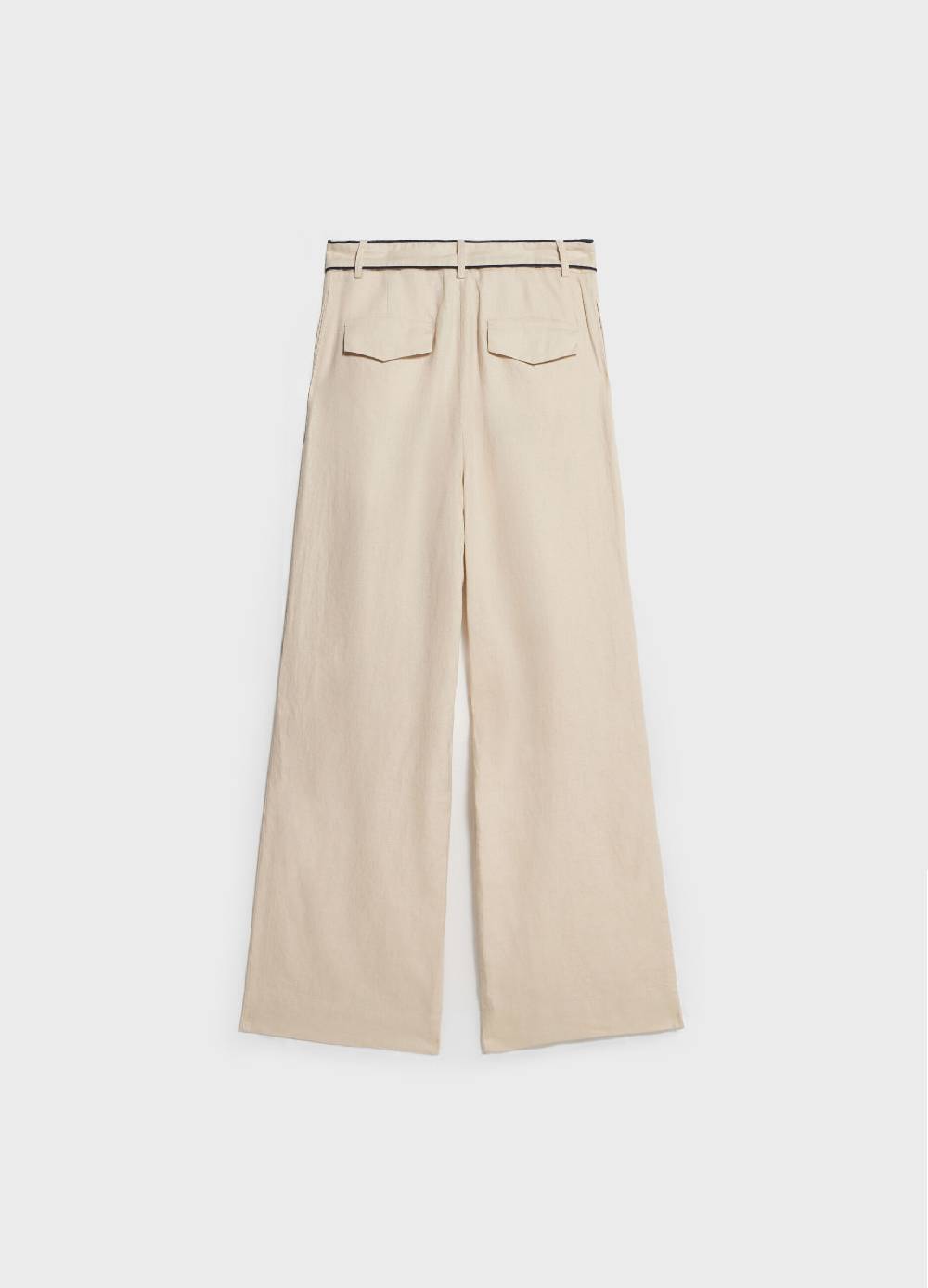 LES COPAINSPantaloni straight fit in lino Sconto