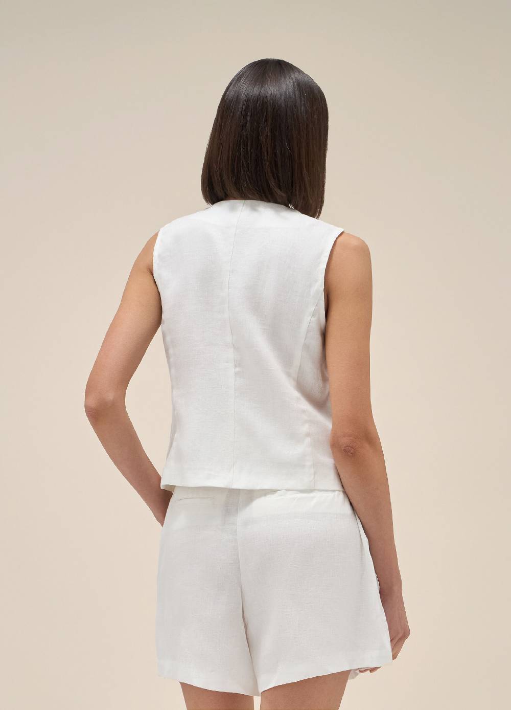 LES COPAINSGilet in puro lino Online