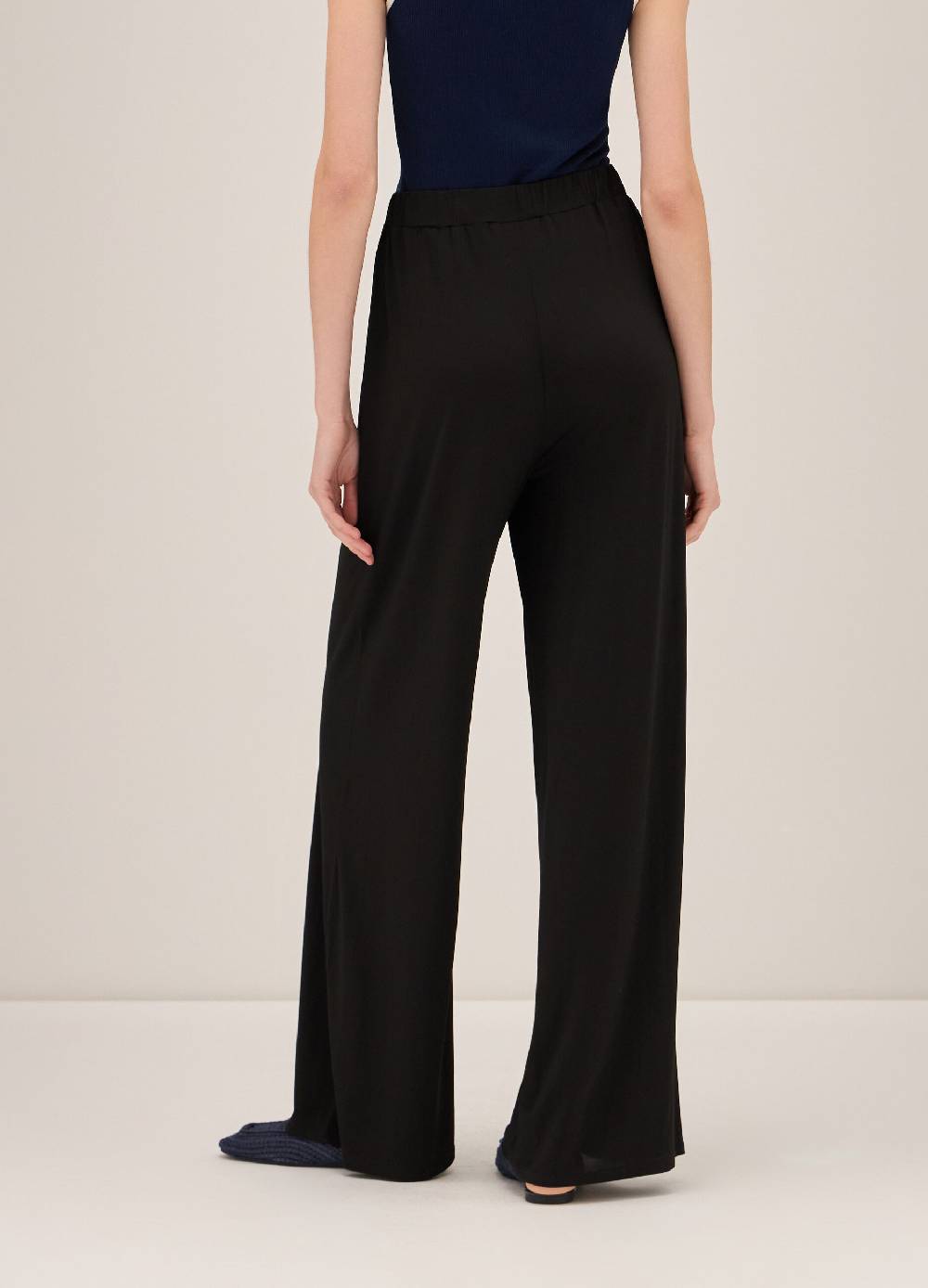 LES COPAINSPantaloni palazzo in viscosa stretch Outlet