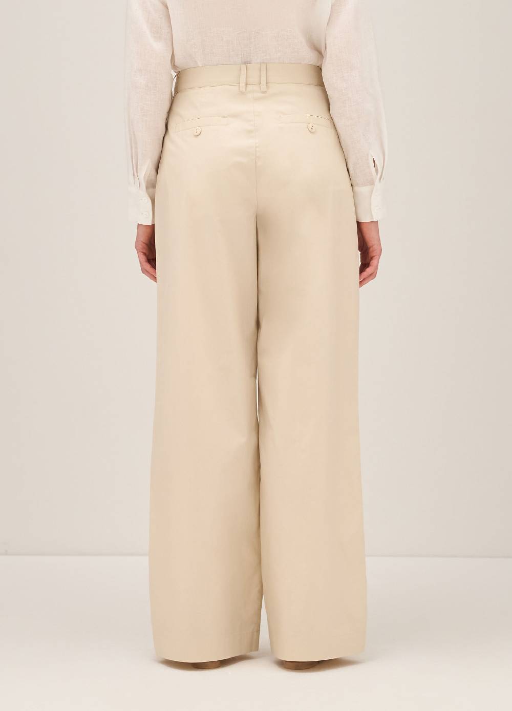 LES COPAINSPantaloni straight fit in cotone Hotsell