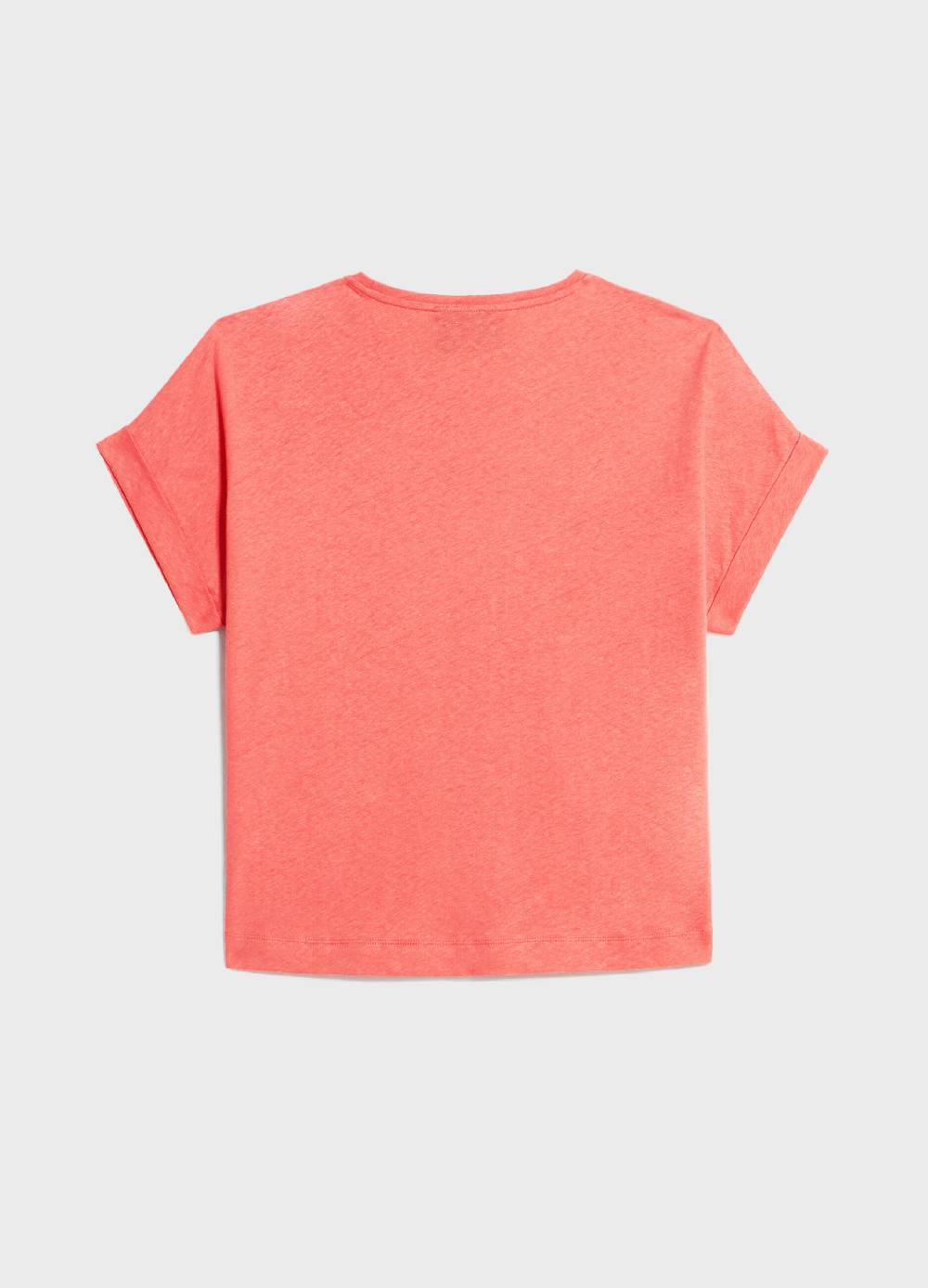 LES COPAINST-shirt in lino e cotone Vendita Calda