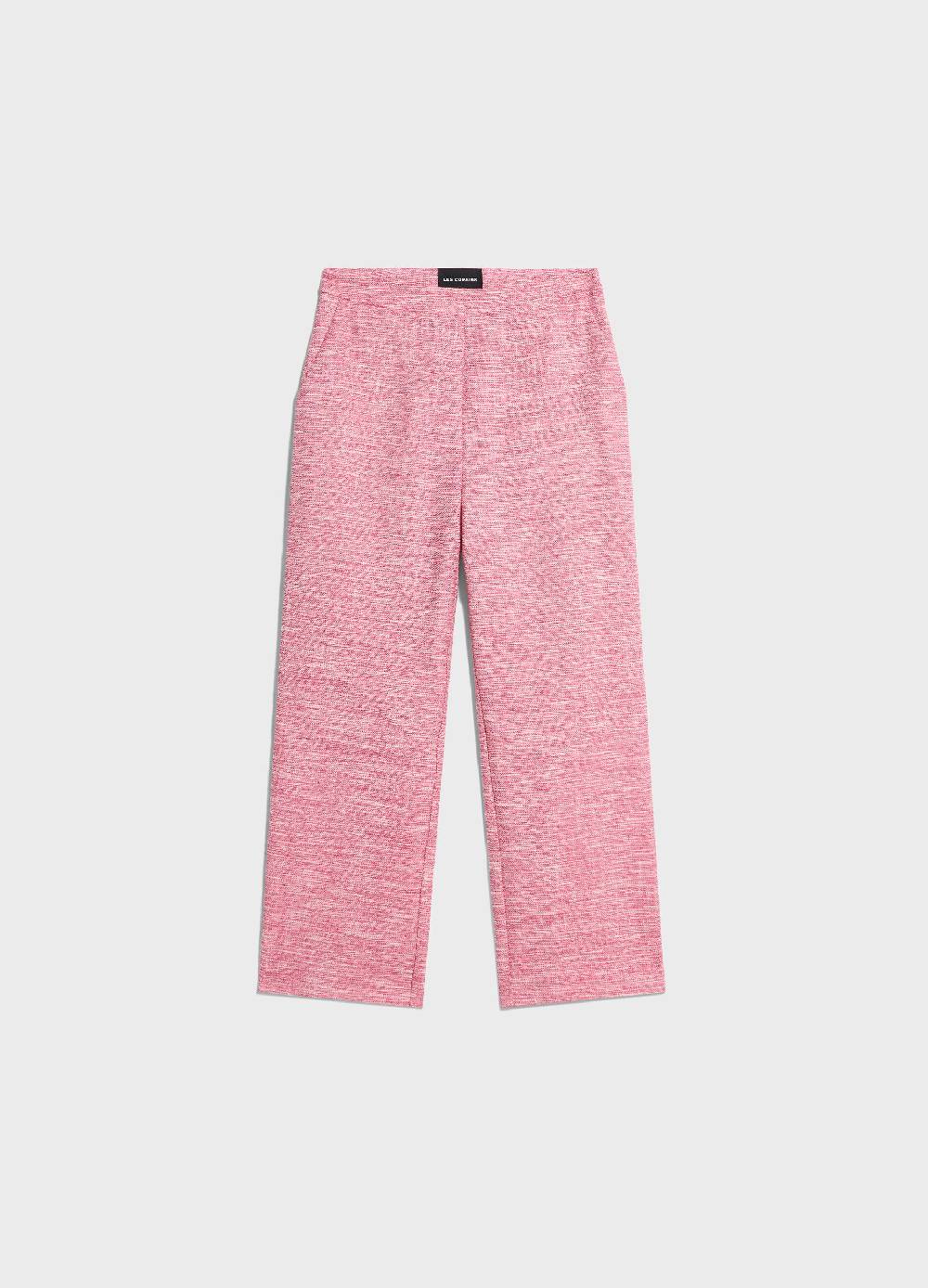 LES COPAINSPantaloni flare fit effetto tweed Saldi Di Fabbrica