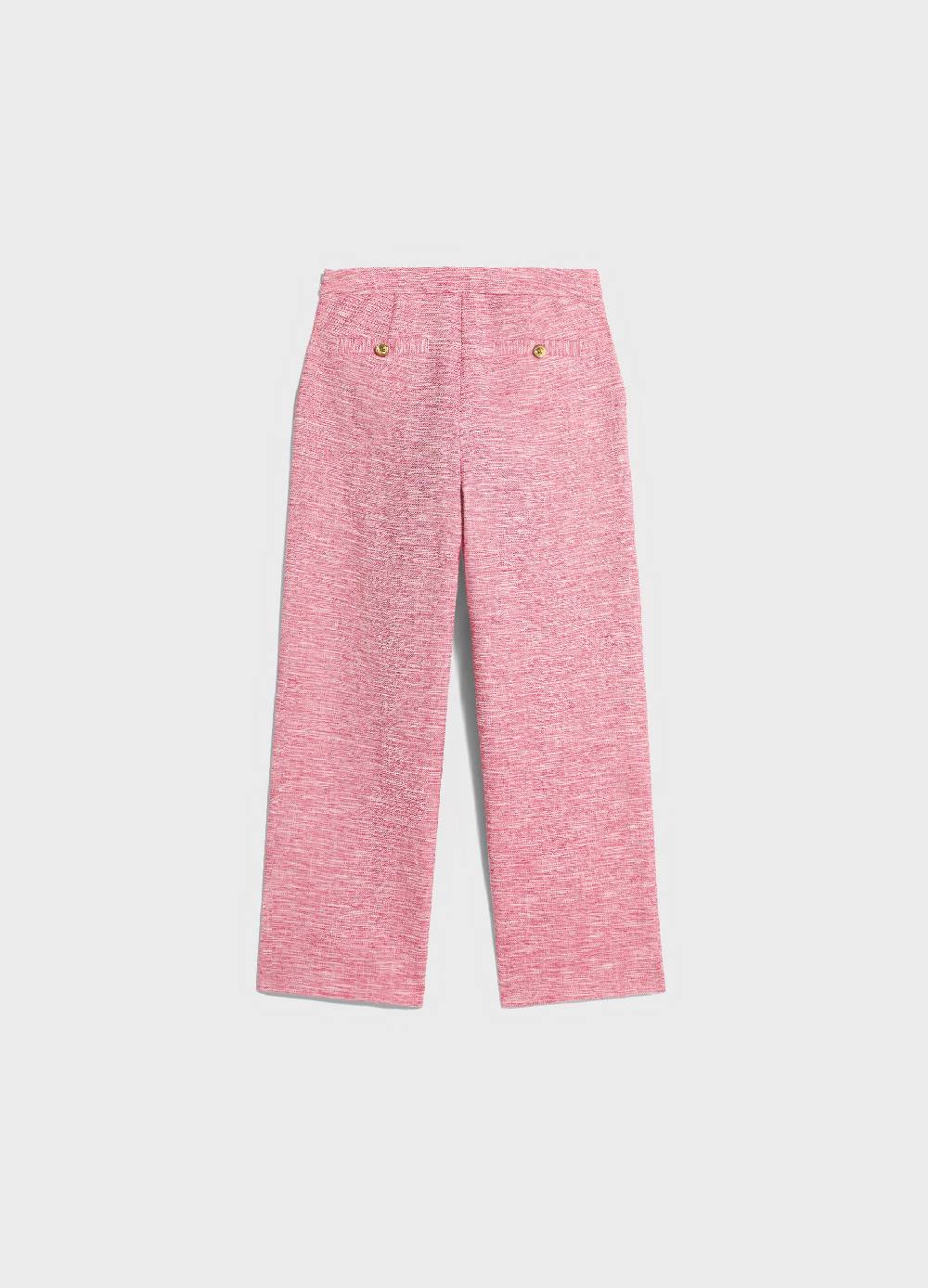 LES COPAINSPantaloni flare fit effetto tweed Saldi Di Fabbrica
