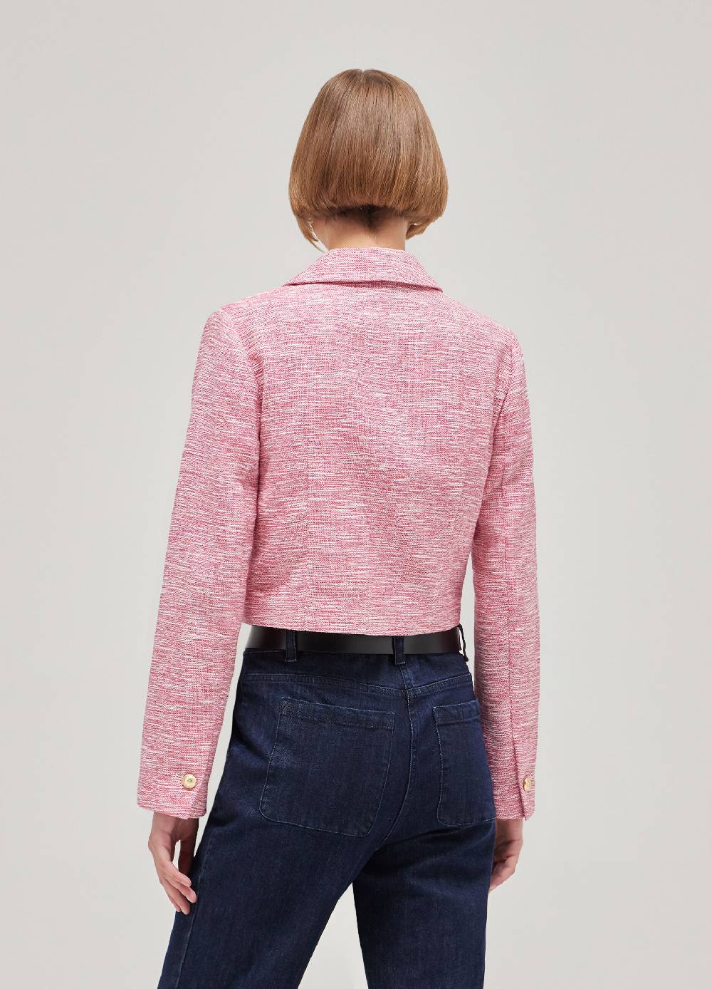 LES COPAINSBlazer cropped effetto tweed I Più Venduti