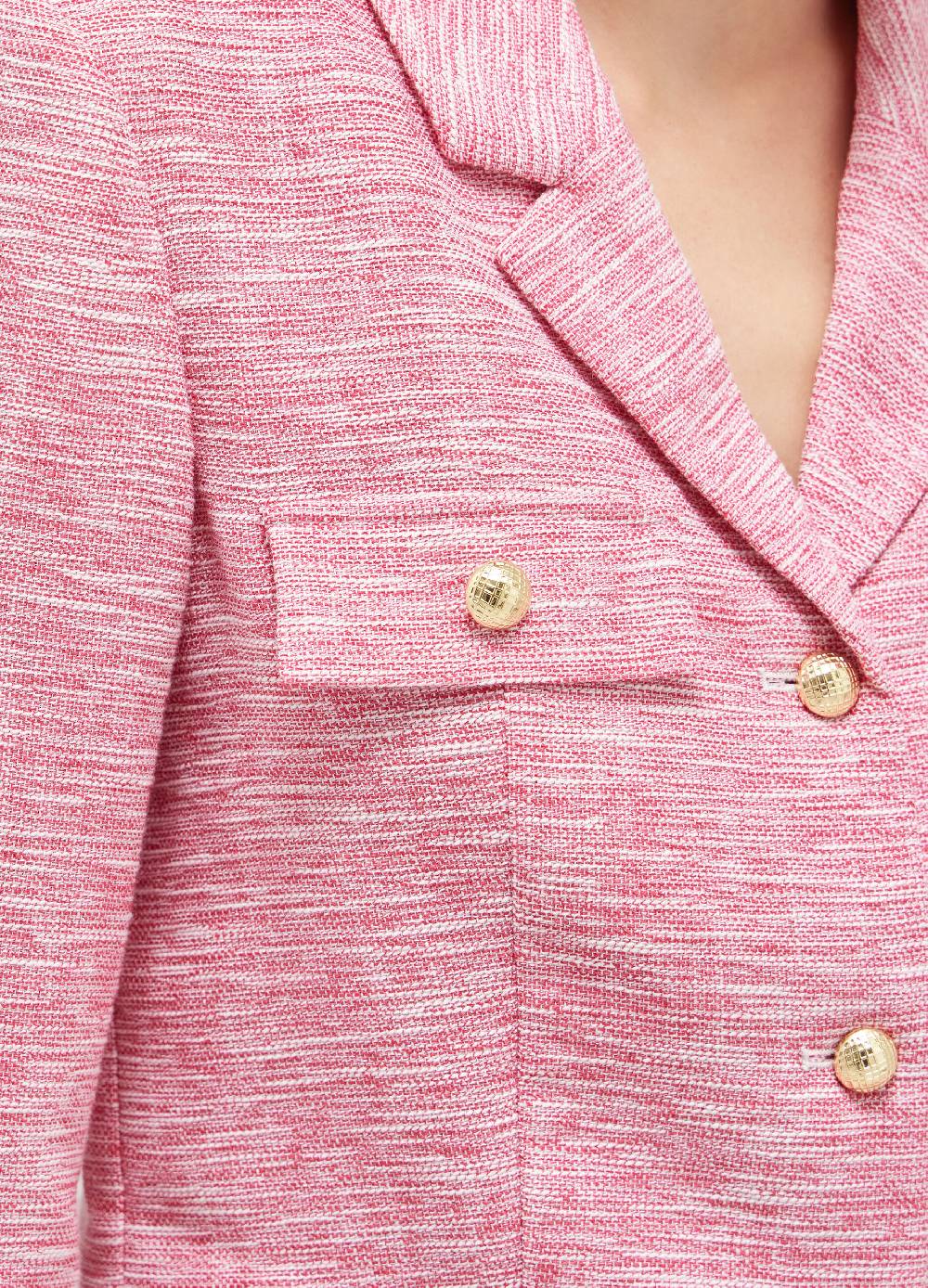 LES COPAINSBlazer cropped effetto tweed I Più Venduti