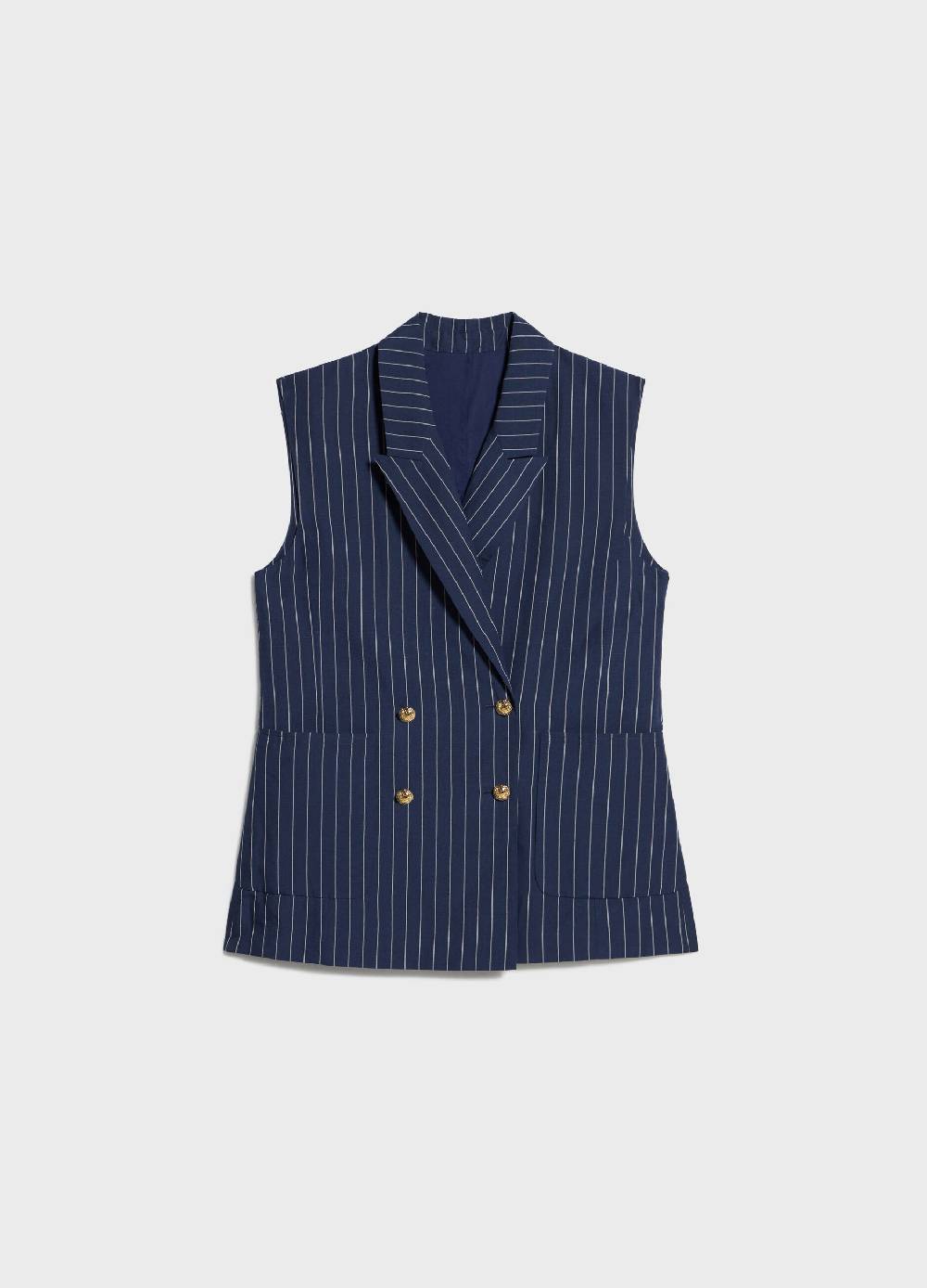 LES COPAINSGilet doppiopetto gessato In Linea