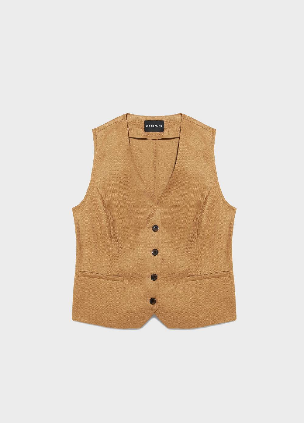 LES COPAINSGilet in puro lino Vendita